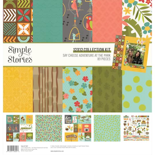 Simple Stories Collection Kit 12&#x22; x 12&#x22;, Say Cheese Adventure At The Park
